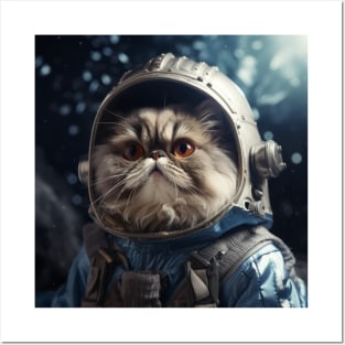 Astronaut Cat in Space - Persian Posters and Art